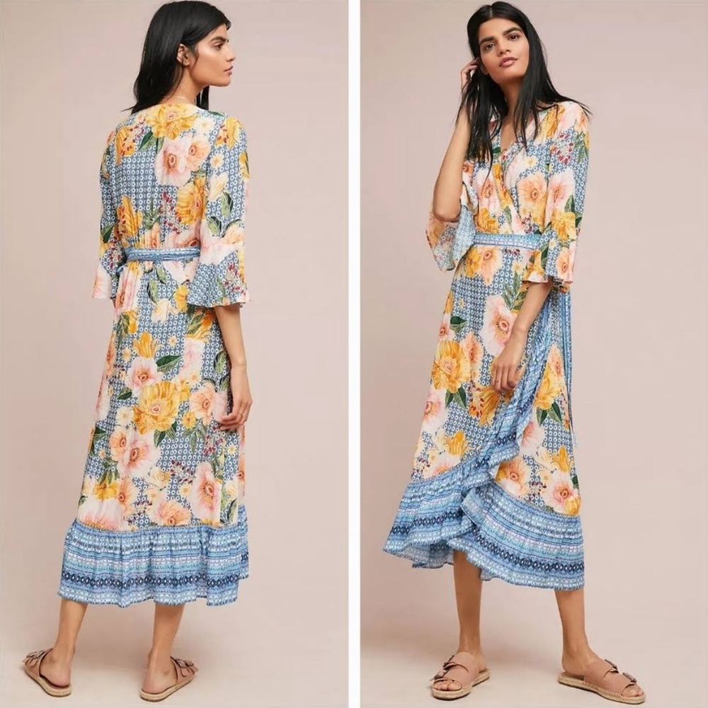 Farm Rio for Anthropologie Camilla Wrap Dress